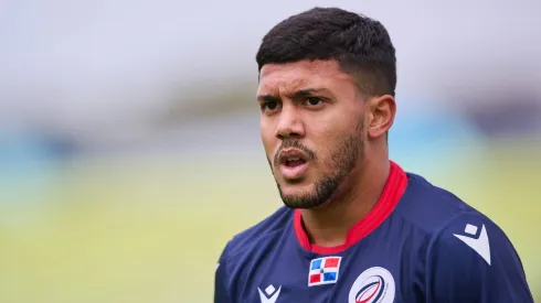 Michael Sambataro jugando para la Selección de República Dominicana.