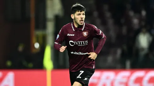 Agustín Martegani durante su paso por Salernitana.