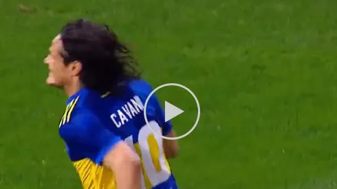 VIDEO | El alucinante golazo de Cavani para que Boca le gane a Banfield