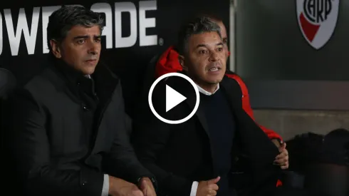Marcelo Gallardo volvió al banco de River.
