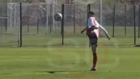 Así la bajó Bastian Demichelis.