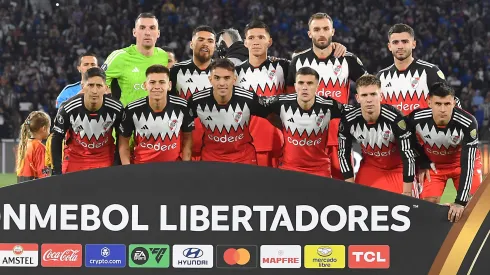 Los once titulares de River ante Talleres.