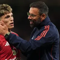 No se vio en TV: el gesto de una leyenda del Manchester United con Garnacho