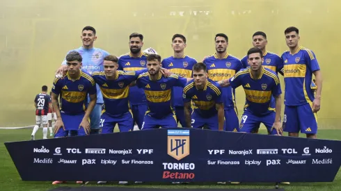 El equipo de Boca que se enfrentó con San Lorenzo.
