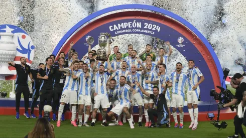 El plantel argentino campeón de la Copa América.