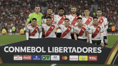 Los once titulares de River en el Monumental.