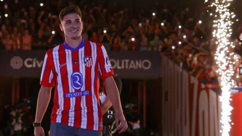 Julián Álvarez, protagonista en la fiesta del Atlético de Madrid.