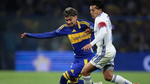 Cristian Medina, en el partido de ida entre Boca y Cruzeiro.