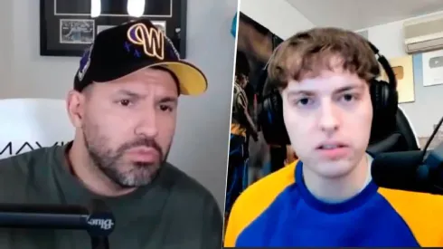 El Kun Agüero se fastidió con Davo.