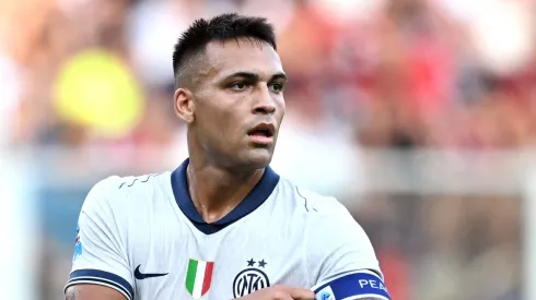 Lautaro Martínez, en el primer partido de la temporada en la Serie A ante Genoa.