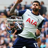 Video: Cabezazo fulminante del Cuti Romero para la goleada del Tottenham ante Everton