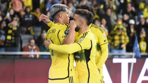 Cucho Hernández festejando un gol en Estados Unidos.