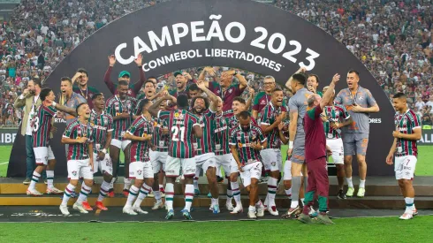 El plantel de Fluminense campeón de la Libertadores 2023.