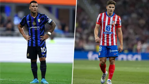 Lautaro Martínez y Julián Álvarez todavía no suman goles con sus respectivas participaciones en el Inter de Milán y en el Atlético de Madrid.