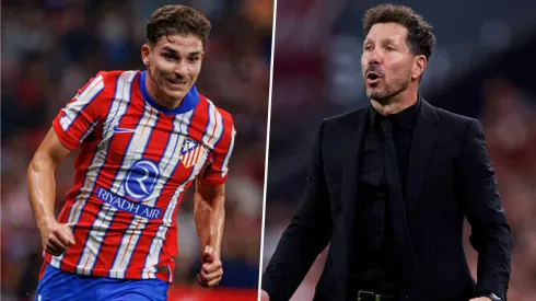 Diego Simeone pidió tranquilidad ante la falta de gol de Julián Álvarez en el Atlético de Madrid.