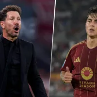 Simeone le bajó el pulgar en el Atlético de Madrid de Julián Alvarez y será compañero de Dybala en la Roma