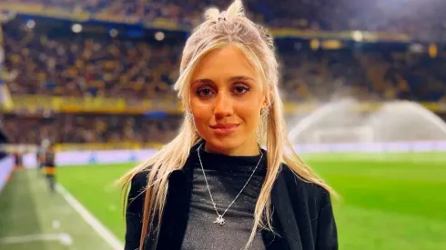 Morena Beltrán en La Bombonera.