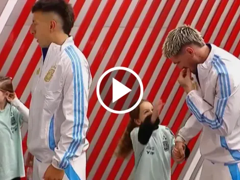 "Que asco": el momento viral de De Paul con su hija