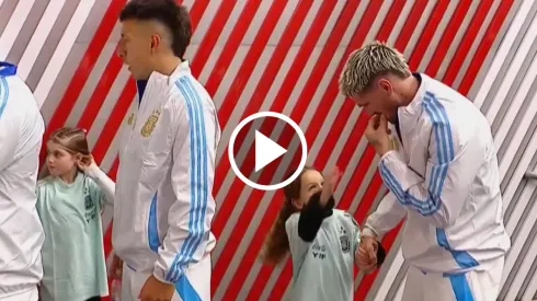 De Paul y un momento viral con su hija.