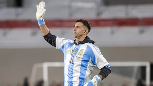 Emiliano Martínez, arquero de la Selección Argentina.