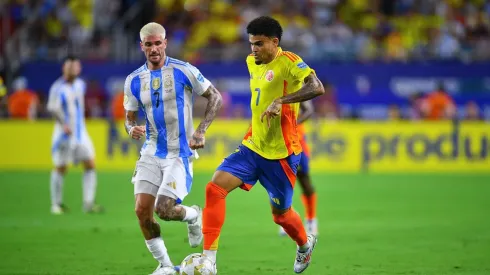 Rodrigo de Paul y Luis Díaz, en la final de la Copa América 2024.
