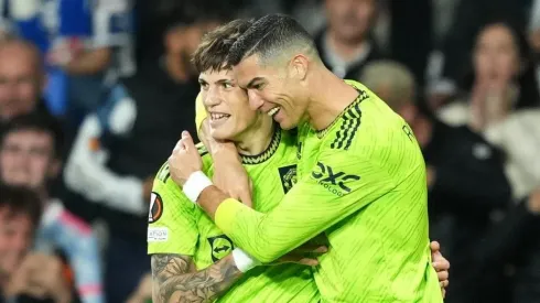 Garnacho cumplió su sueño de jugar junto a Cristiano.