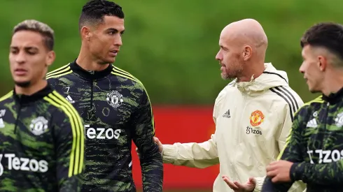Cristiano Ronaldo y Erik ten Hag en Manchester United