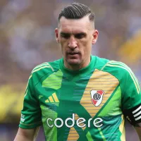 El festejo de Franco Armani dedicado a la platea de Boca tras el triunfo de River en el Superclásico