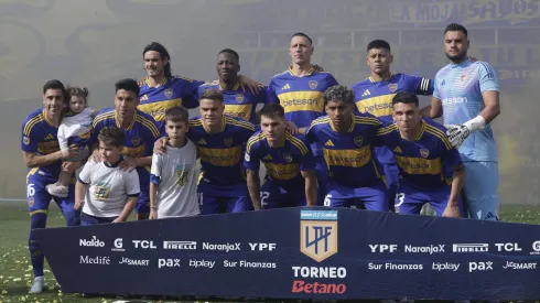 El equipo titular de Boca ante River.