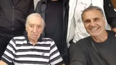 Ruggeri y otros campeones visitaron a Bilardo.