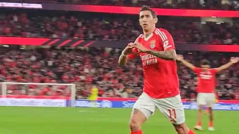 El festejo de Ángel Di María.