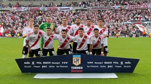 El equipo titular de River ante Banfield.