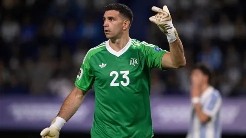 Dibu Martínez, arquero de la Selección Argentina.