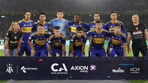 Los titulares de Boca ante Vélez.