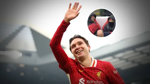 Chiesa marcó para el Liverpool y sus compañeros reaccionaron.