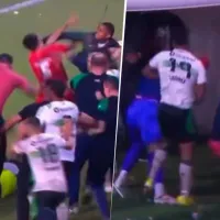 Batalla campal en Brasil: clásico entre Coritiba y Paranaense terminó a las piñas y con denuncia de racismo