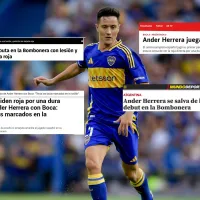Medios españoles reflejan que Ander Herrera "se salvó de la roja" en su debut en la Bombonera