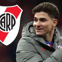 Julián Álvarez aprovechó las horas libres que le dio Diego Simeone para visitar a un ex River