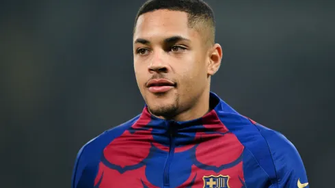 Vitor Roque en su paso por Barcelona.