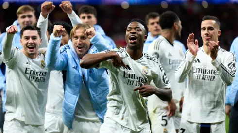 El festejo de los jugadores de Real Madrid.