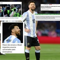 La reacción en Uruguay y Brasil a la ausencia de Lionel Messi en la convocatoria de Argentina