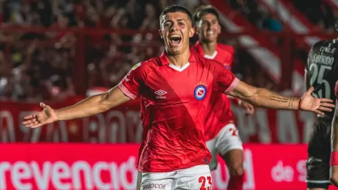 Thiago Santamaria en su paso por Argentinos Juniors.