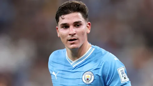 Julián Álvarez en su paso por Manchester City.