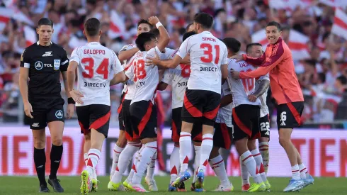 La celebración de los jugadores de River.