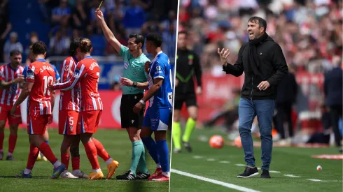 Eduardo Coudet aprovechó la expulsión que le anularon a Julián Álvarez para resaltar que el VAR está perjudicando al Alavés.