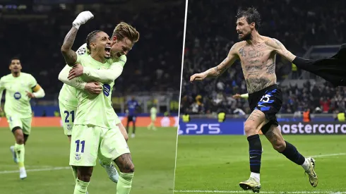 Los goles de Raphinha y Acerbi para que Barcelona e Inter vayan al alargue