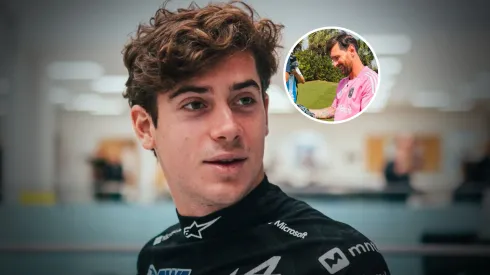 Franco Colapinto y un regalo para Messi.