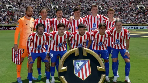 El equipo del Atlético de Madrid en la victoria ante Botafogo.