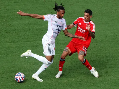 La reacción de Michael Olisé con Ángel Di María