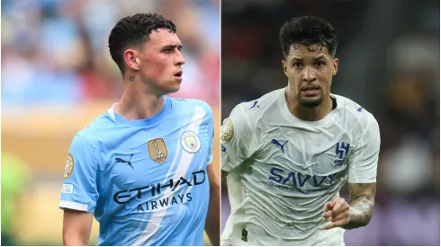 Phil Foden y Marcos Leonardo